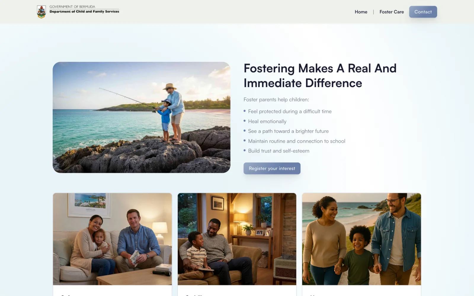 A section on the difference fostering makes
