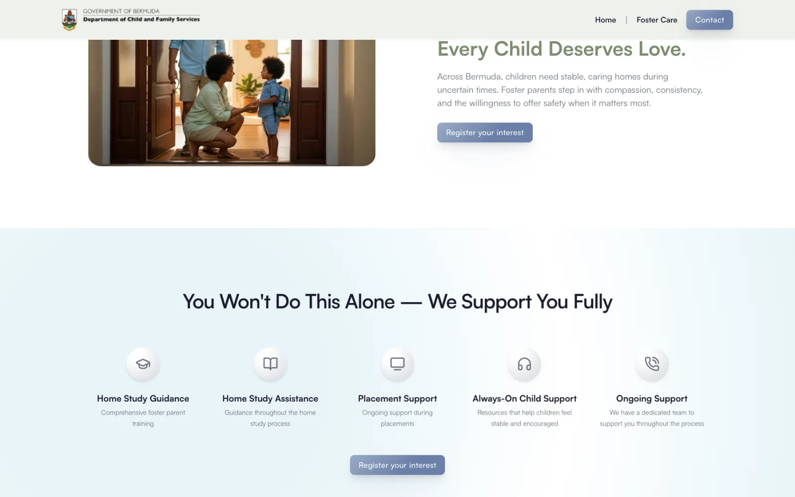 The support DCFS gives foster parents, set out in five parts