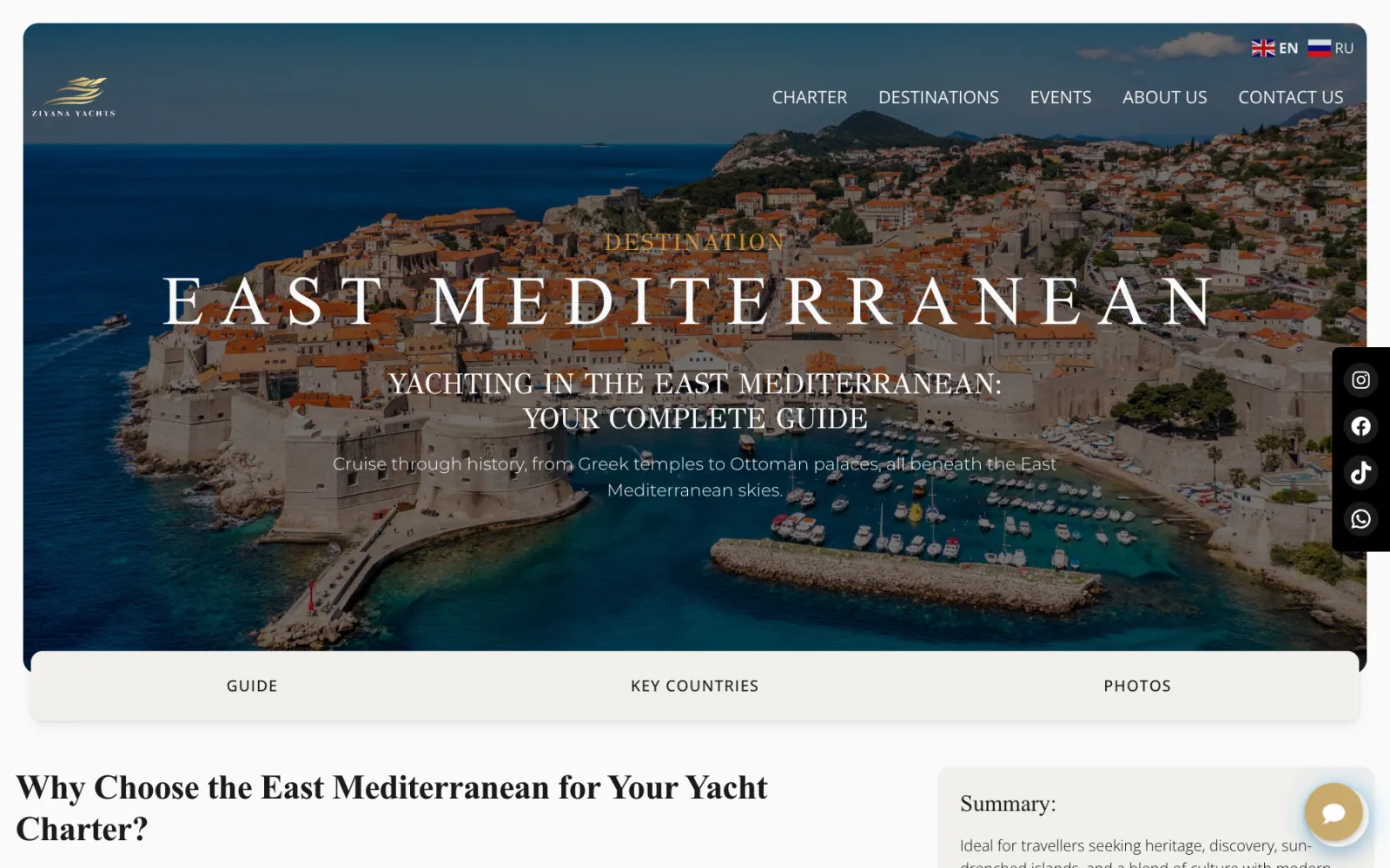 The East Mediterranean destination guide
